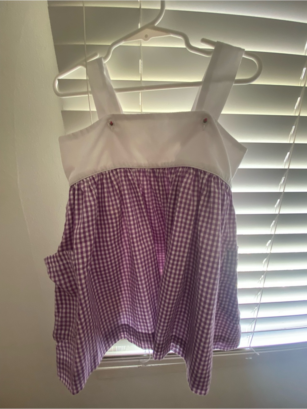 The Proper Peony gingham set, 5t